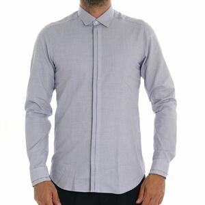 CAMICIA MICROFANTASIA BLU